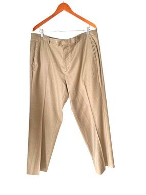Perry Ellis Mens Tan Dress Pants Size 38x32